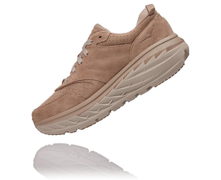 Hoka One One Yürüyüş Ayakkabısı Kadın Gri - Bondi L Suede - SM4527316